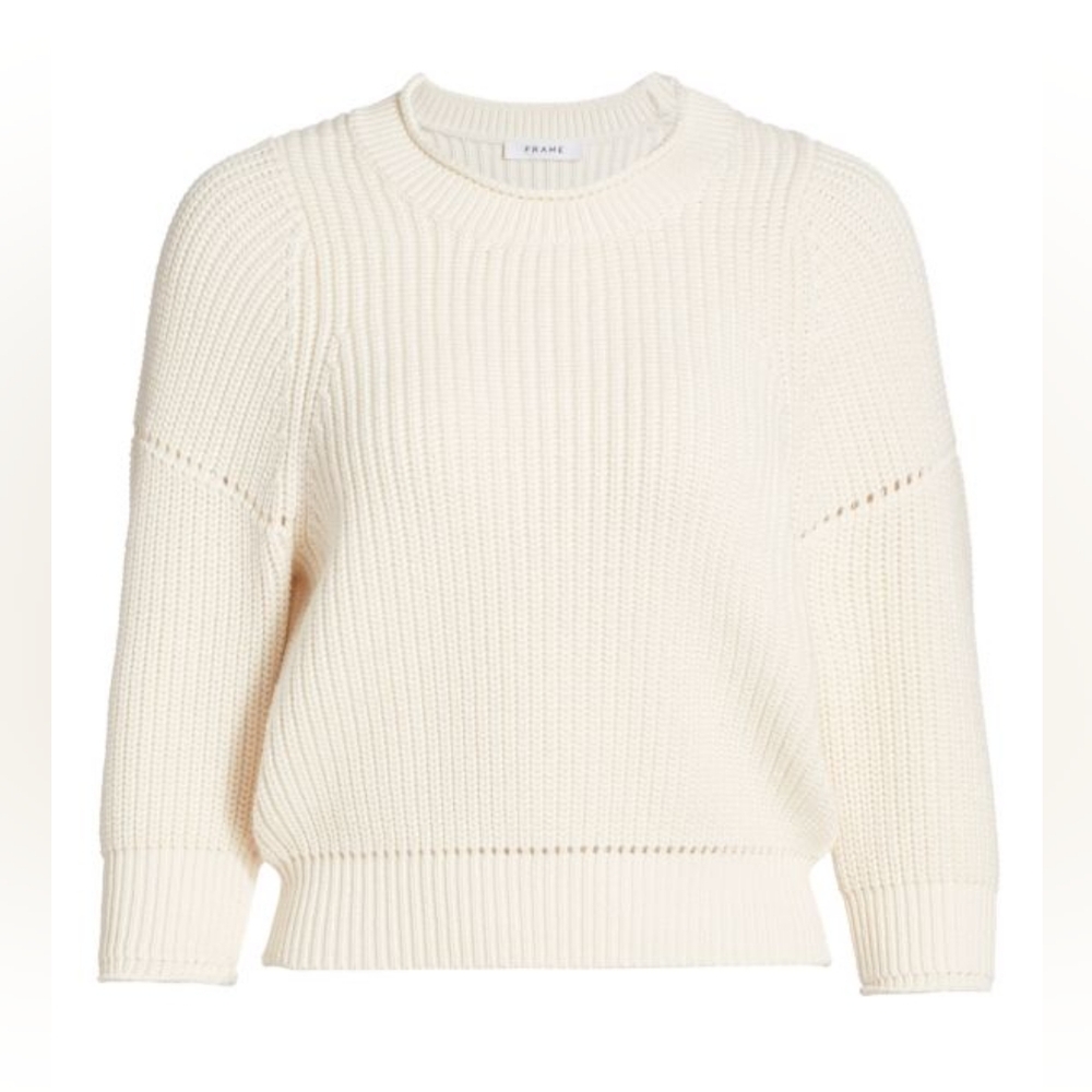 FRAME Drop Needle Crew Neck Sweater